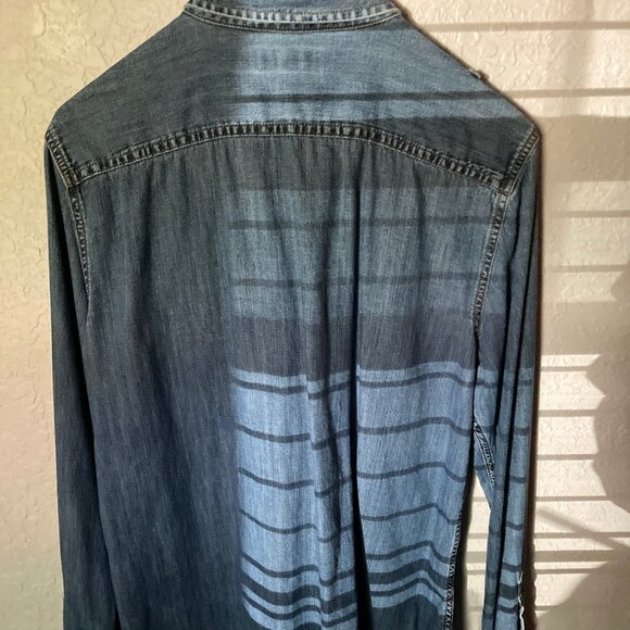 Lauren Ralph Lauren Military Style Jean Shirt (XL) - Picture 2 of 4